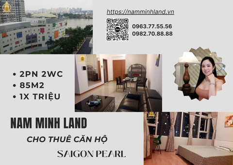  Cho thuê căn hộ Saigon Pearl 2 phòng ngủ 85m2 - Căn hộ giá rẻ cực sốc 