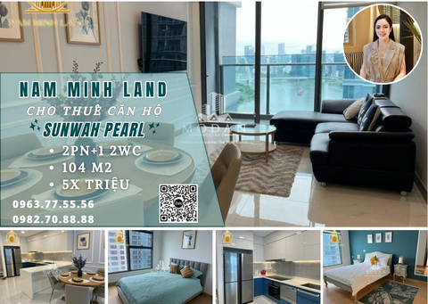  Cho thuê căn hộ Sunwah Pearl 2 phòng ngủ 104m2- Trục 2 phòng ngủ đẹp nhất Sunwah 