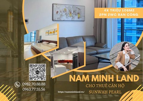  Cho thuê căn hộ Sunwah Pearl 2 phòng ngủ 106m2- Nội thất sang trọng, đẳng cấp 