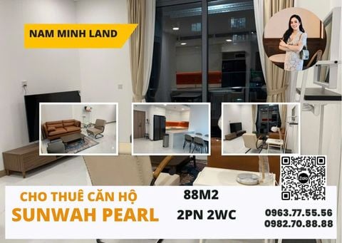  Cho thuê căn hộ Sunwah Pearl 2 phòng ngủ 88m2- Giá siêu rẻ 