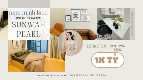  Bán căn hộ Sunwah Pearl 2 phòng ngủ 98m2, Trục WH-06 - Nhà đẹp trục view thành phố cực xịn 