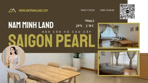  Bán căn hộ Saigon Pearl 2 phòng ngủ 90m2 - Căn hộ nội thất ấm cúng 