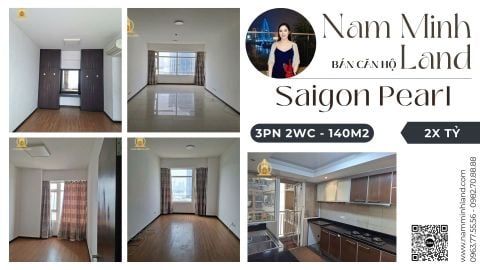  Bán căn hộ Saigon Pearl 3 phòng ngủ 140m2 - Căn hộ nhà trống, view sông cực đẹp 