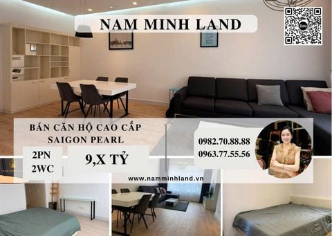  Bán căn hộ Saigon Pearl 2 phòng ngủ 90m2 - Căn hộ hiện đại sang trọng 