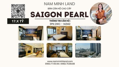  Bán căn hộ Saigon Pearl 3 Phòng ngủ 142m2 - Căn hộ cực rộng, nội thất sang trọng cao cấp 