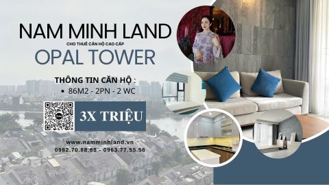  Cho thuê căn hộ Opal Tower 2 phòng ngủ 86m2 - Căn hộ full nội thất cao cấp 