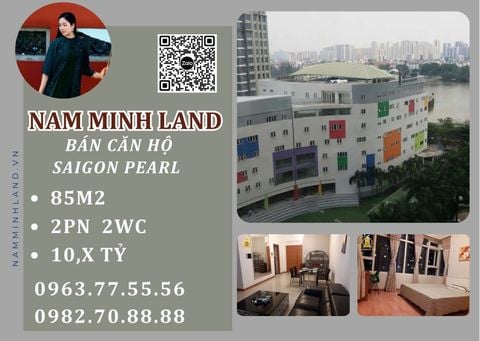  Bán căn hộ Saigon Pearl 2 Phòng ngủ 85m2 - Căn hộ cơ bản 