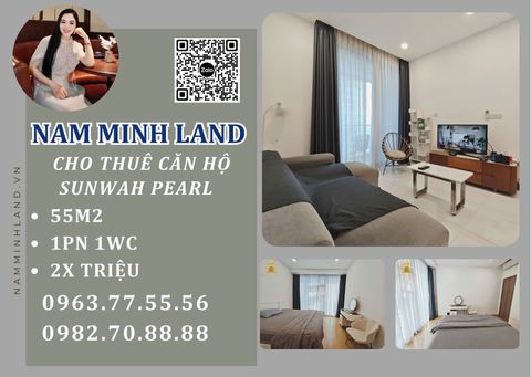  Sunwah Pearl - Cho thuê căn hộ 1 phòng ngủ, Tầng cao view thoáng mát, nội thất cơ bản - Giá 2x triệu 