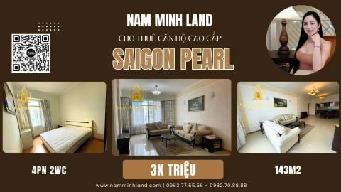  Saigon Pearl - Cho thuê căn hộ 4 phòng ngủ giá tốt 
