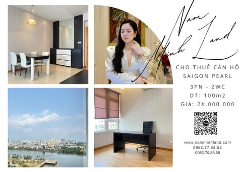  Saigon Pearl - Cho thuê căn hộ 3 phòng ngủ, Tầng trung view thành phố thoáng mát - Giá 28 triệu 