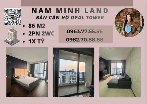  Bán căn hộ Opal Tower 2 Phòng ngủ 86m2 - Tầng cao, view Quận 1, sông Sài Gòn, cầu Thủ Thiêm 