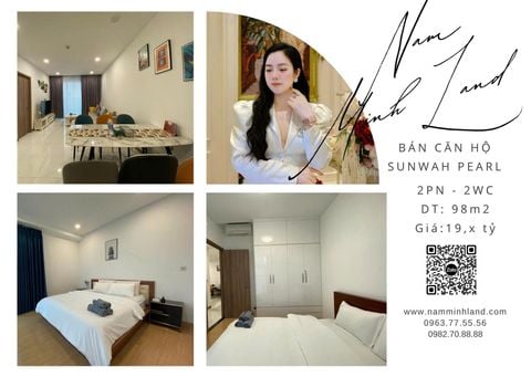  Bán căn hộ Sunwah Pearl 2 phòng ngủ 97m2, Trục WH 10 -  View sông trực diện Quận Một đẹp hiếm 