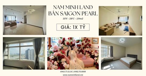  Bán căn hộ Saigon Pearl 3 Phòng ngủ 100m2 - View sông thoáng mát 