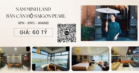  Bán căn hộ Saigon Pearl 3 Phòng ngủ 306m2 - Tầng cao view đẹp 