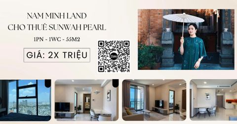  Sunwah Pearl - Cho thuê căn hộ 1 phòng ngủ, Tầng cao, view thành phố lung linh 