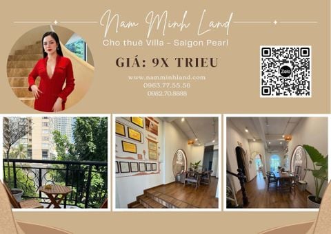  Saigon Pearl - Cho thuê Biệt thự - Villa Saigon Pearl  View Đẹp – Không gian riêng tư tuyệt đối 