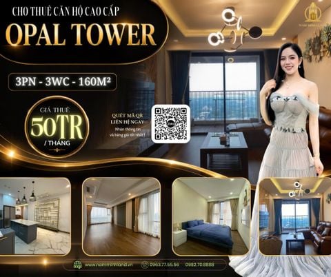  Cho thuê căn hộ Opal Tower - 3 Phòng ngủ 160m2 - Tầng trung, view nhìn Thành phố - Quận 1 
