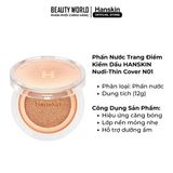 Phấn Nước Trang Điểm Hanskin Nudi-Thin Cover Cushion N01 Pure Cream