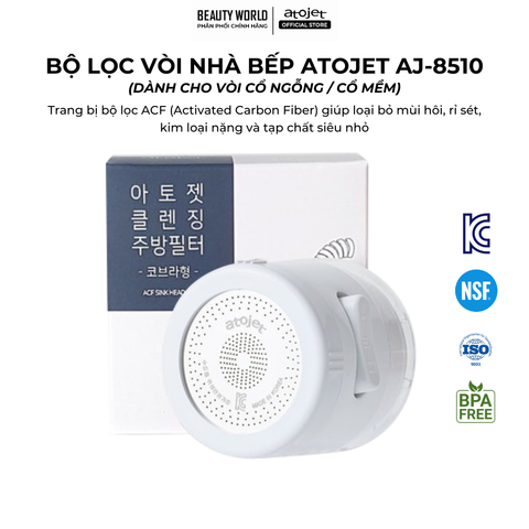 Bộ Lọc Vòi Nhà Bếp Atojet AJ-8510 (Dành cho vòi cổ ngỗng / cổ mềm)