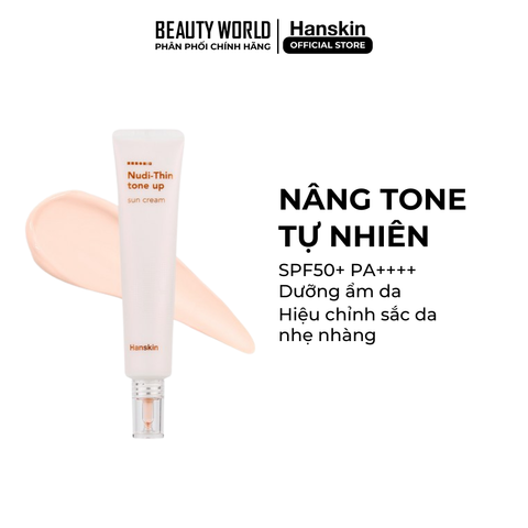 Kem chống nắng Hanskin Nudi Thin Tone Up Sun Cream SPF50+ PA++++ 40ml
