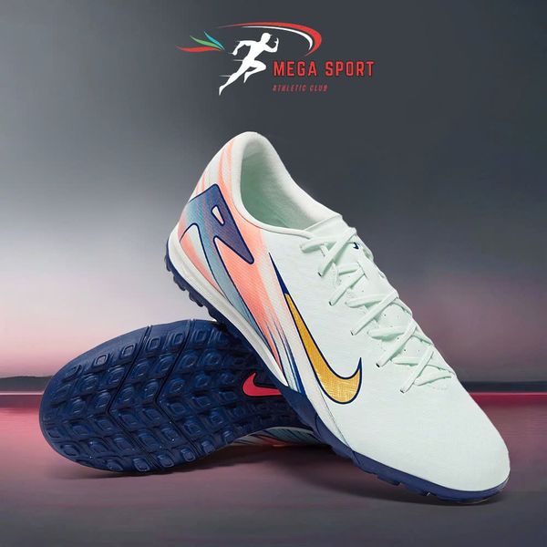  NIKE ZOOM MERCURIAL VAPOR 16 ACADEMY MDS TF - FZ1386-300 - TRẮNG/XANH ĐEN 