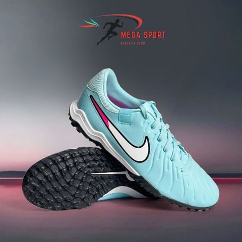  NIKE TIEMPO LEGEND 10 ACADEMY TF - DV4342-401 - XANH/HỒNG 