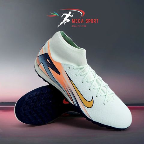  NIKE ZOOM MERCURIAL SUPERFLY 10 ACADEMY MDS TF - FZ1382-300 - TRẮNG/XANH ĐEN 