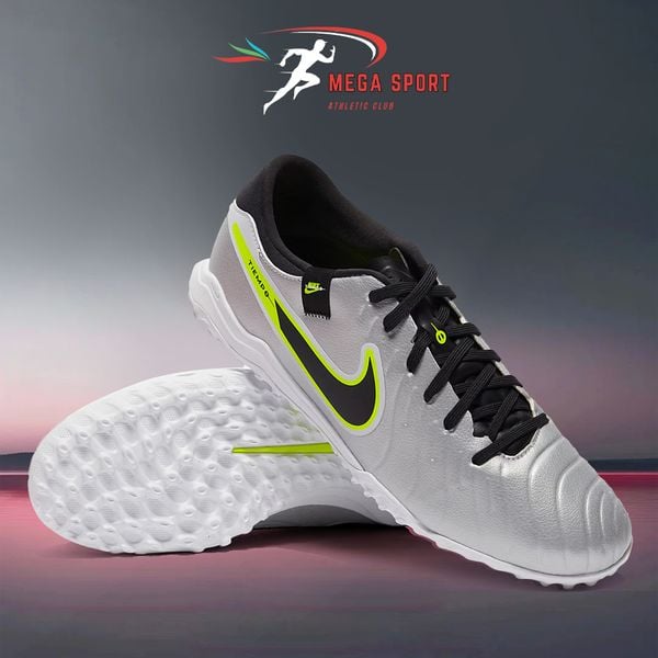  NIKE TIEMPO LEGEND 10 ACADEMY TF - DV4342-001 - XÁM/BẠC 