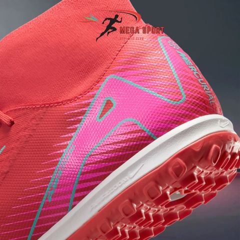  NIKE ZOOM MERCURIAL SUPERFLY 10 ACADEMY TF - FQ8331-800 - ĐỎ/TRẮNG 