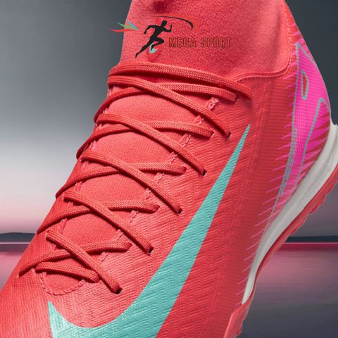  NIKE ZOOM MERCURIAL SUPERFLY 10 ACADEMY TF - FQ8331-800 - ĐỎ/TRẮNG 