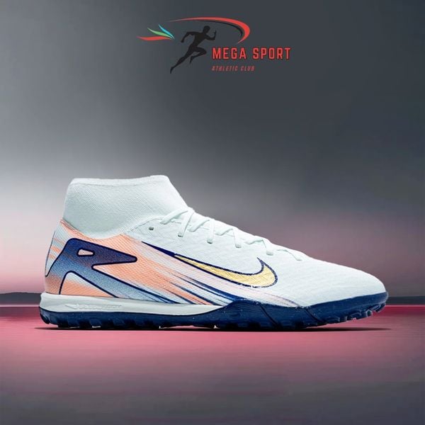  NIKE ZOOM MERCURIAL SUPERFLY 10 ACADEMY MDS TF - FZ1382-300 - TRẮNG/XANH ĐEN 