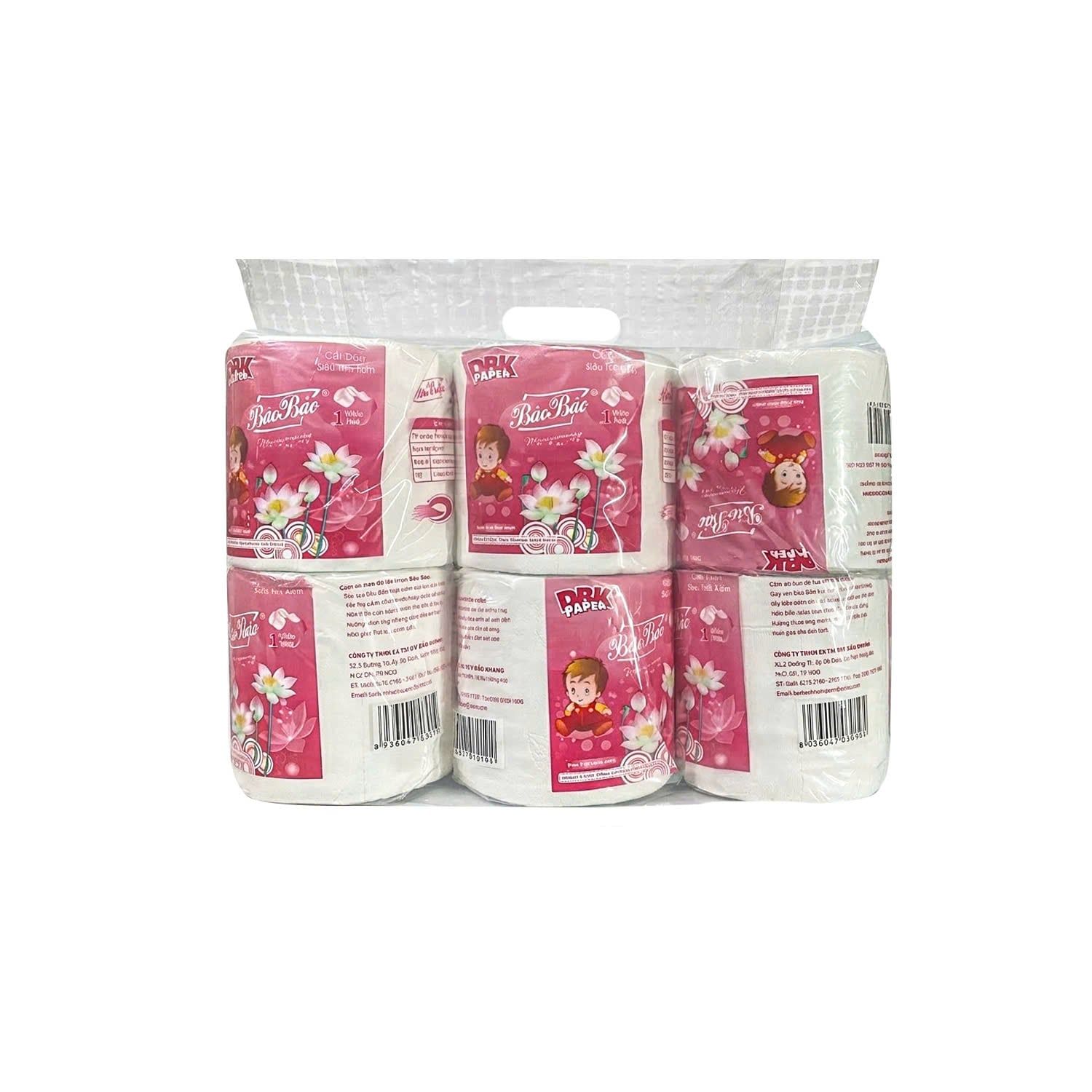  GVS CÓ LÕI 6 CUỘN HỒNG 