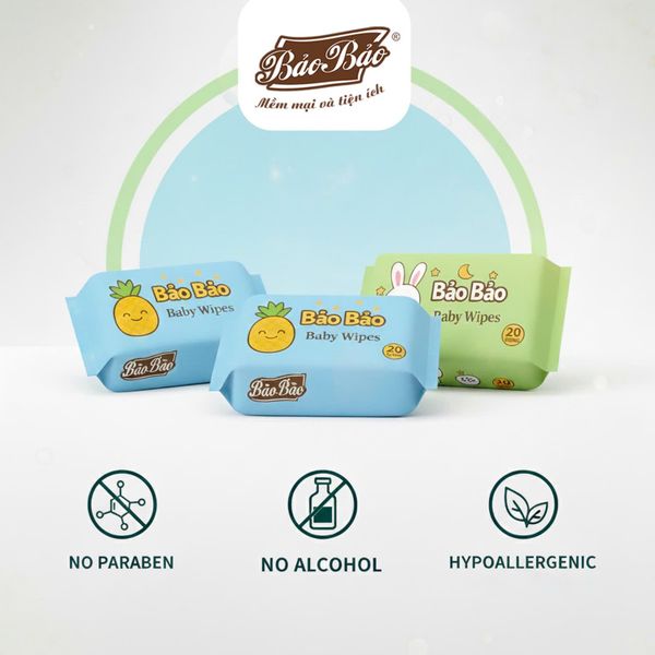  KHĂN ƯỚT MINI 20 TỜ 