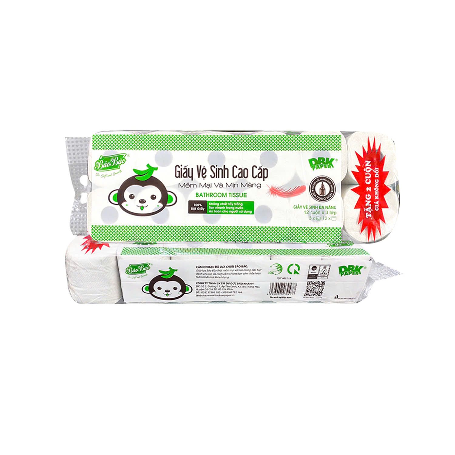  GVS 12 CUỘN CÓ LÕI MONKEY 