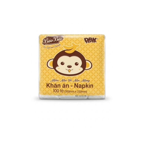  KHĂN ĂN KHỈ VÀNG (KHĂN VUÔNG) 