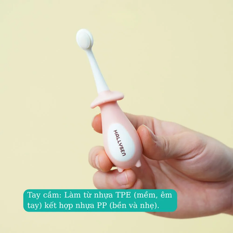 Bàn chải lông tơ Hallysen cho bé