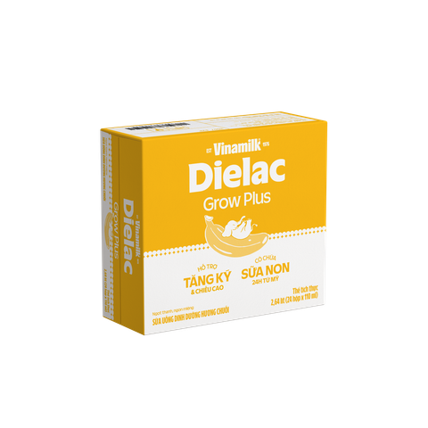 Dielac Grow Plus Hương Chuối, 110ml, thùng 24 hộp