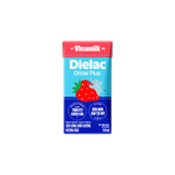 Dielac Grow Plus Hương Dâu, 110ml, lốc 4 hộp