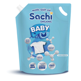 Nước Giặt Xả Cho Bé Sachi Organic Dạng Túi Lớn 3.2kg Tiết Kiệm, Hương Thơm Dịu Nhẹ, Làm Sạch Vết Bẩn