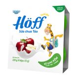 Sữa chua Hoff táo, lốc 4 hũ, 6m+
