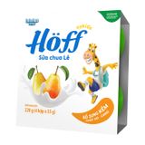 Sữa chua Hoff lê, lốc 4 hũ, 6m+