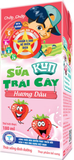 Sữa trái cây Kun 180ml, lốc 4 hộp