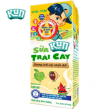 Sữa trái cây Kun 180ml, lốc 4 hộp