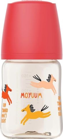 Bình sữa Moyuum Premium PPSU All in One Bottle 170ml (1M+) ngựa đỏ