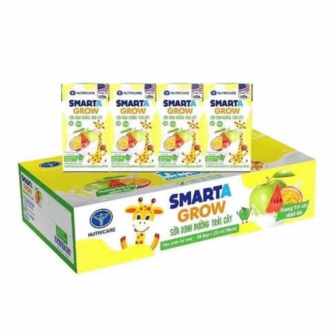 Sữa trái cây Smarta 110ml, thùng 48 hộp