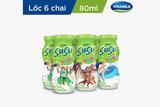 Sữa chua uống Susu chai, 80ml, lốc 6 chai