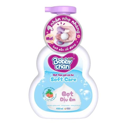 Bọt tắm gội cho bé Bobby Cherry 450ml (0M+)