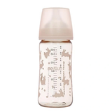 Bình sữa nhựa PPSU Moyuum cổ rộng All In One Bottle 270 ml - Thỏ hồng (3 - 6 tháng)