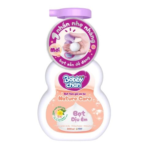 Bọt tắm gội Thảo mộc cho bé Bobby chan 200ml (0M+)