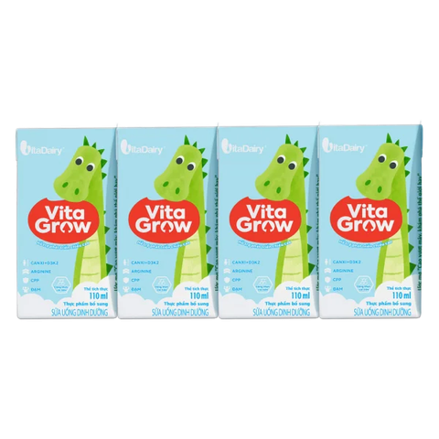 Sữa Vitagrow 110ml, lốc 4 hộp